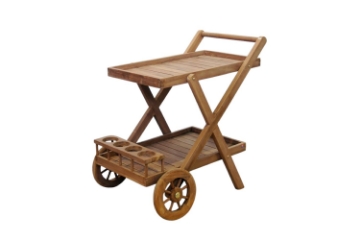 Picture of BALI Solid Teak Serving Trolley