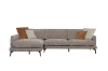 Picture of PALERMO Fabric Facing Right Sectional Sofa (Brown)