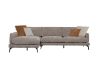 Picture of PALERMO Fabric Sectional Sofa (Brown) - Facing Right