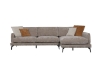 Picture of PALERMO Fabric Sectional Sofa (Brown) - Facing Left