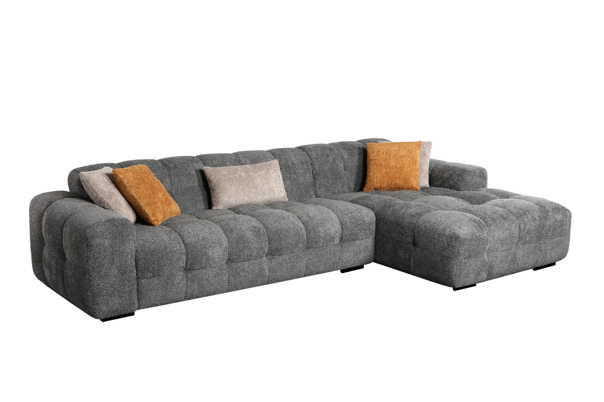 GENOA Fabric Sectional Sofa (Grey)iFurnitureThe largest furniture store in Edmonton. Carry