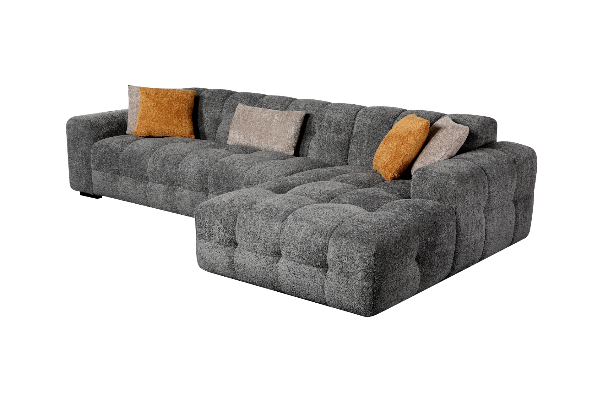 GENOA Fabric Sectional Sofa (Grey)iFurnitureThe largest furniture store in Edmonton. Carry