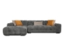 Picture of GENOA Fabric Sectional Sofa (Grey) - Facing Right