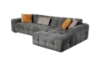 Picture of GENOA Fabric Sectional Sofa (Grey) - Facing Left