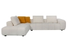 Picture of PADUA Fabric Sectional Sofa (Cream) - Facing Right