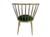 Picture of MARBELLO Gold Frame Velvet Dining Chair (Green)