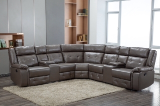 Picture of COBALT Reclining Sectional Sofa  (Elephant Grey) - Manual Recliner