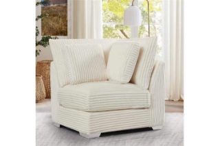 Picture of WINSTON Corduroy Velvet Modular Sofa (Beige) - Corner Part	