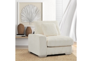 Picture of WINSTON Corduroy Velvet Modular Sofa (Beige) - Single LAF Armchair	