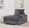 Picture of WINSTON Corduroy Modular Sectional Sofa with Ottoman (Grey)