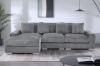 Picture of WINSTON Corduroy Modular Sectional Sofa (Grey) - Ottoman Only	