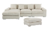Picture of WINSTON Corduroy Velvet Modular Sectional Sofa with Ottoman (Beige)