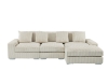 Picture of WINSTON Corduroy Modular Sectional Sofa (Beige) - Ottoman Only	