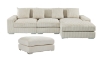 Picture of WINSTON Corduroy Modular Sectional Sofa (Beige) - Ottoman Only	