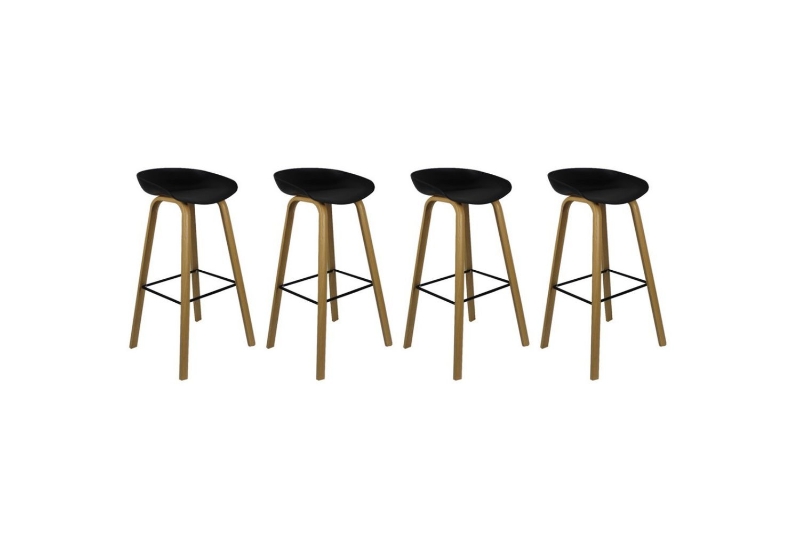 Picture of 【Pack of 4】PURCH H25.5" Barstool Metal Legs (Black)