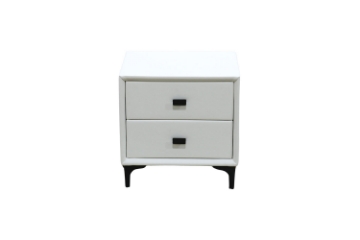 Picture of ALANYA 2-Drawer Bedside Table (White)