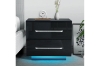 Picture of BLAKE LED 2-Drawer Bedside Table (Black)