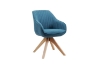 Picture of 【Pack of 2】VENETIAN 360° Swivel Fabric Arm Chair (Blue)