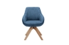 Picture of 【Pack of 2】VENETIAN 360° Swivel Fabric Arm Chair (Blue)
