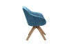 Picture of VENETIAN 360° Swivel Fabric Arm Chair (Blue) - 2PC in 1 Carton