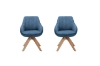 Picture of VENETIAN 360° Swivel Fabric Arm Chair (Blue) - 2PC in 1 Carton