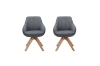 Picture of VENETIAN 360° Swivel Fabric Arm Chair (Grey) - Each