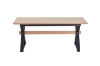 Picture of CAPITOL 70.8"-118" Adjustable & Extendable Dining Table with Metal Black Legs (Natural)