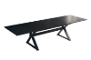 Picture of CAPITOL 70.8"-118" Adjustable & Extendable Dining Table with Metal Black Legs (Black)