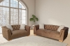 Picture of MALMO Velvet Sofa Range with Pillows (Brown) - Armchair