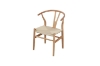 Picture of WISHBONE Solid Beech Wood Y Replica Chair (Natural) - 23"×21.5"×29"