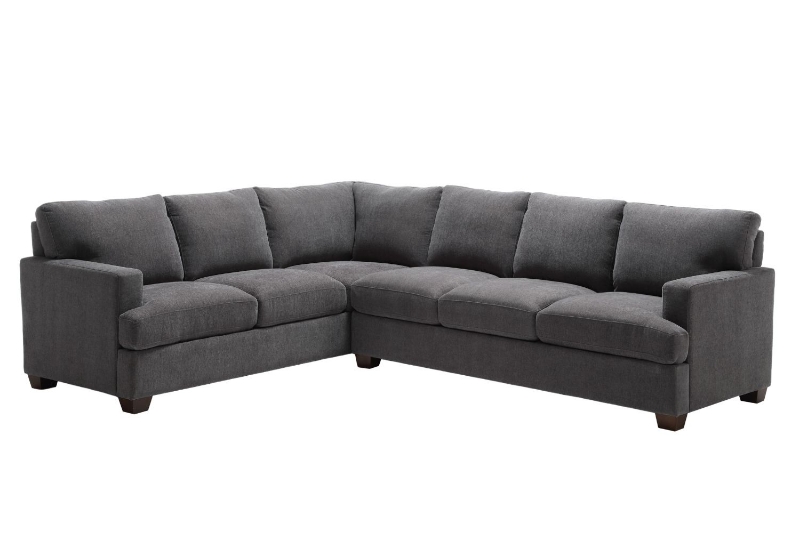 Picture of OLYMPIA Fabric Sectional Sofa (Dark Grey) - 2 Seater Facing Left