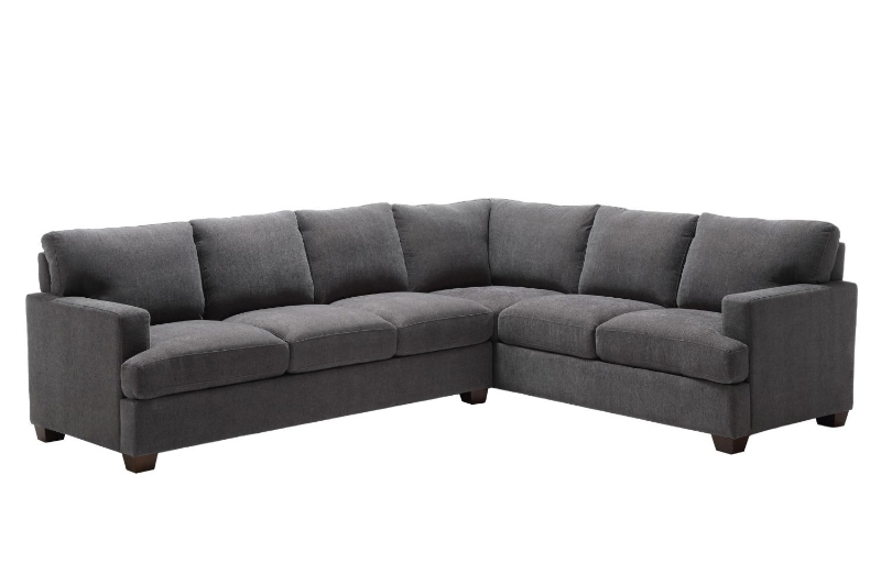 Picture of OLYMPIA Fabric Sectional Sofa (Dark Grey) - 2 Seater Facing Right	