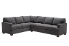 Picture of OLYMPIA Fabric Sectional Sofa (Dark Grey) - Facing Left