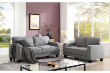 Picture of LANCASTER  Fabric Sofa Range (Grey)