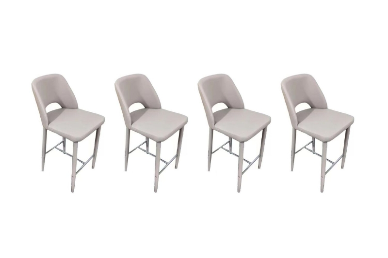 Picture of 【Pack of 4】EVE PU Leather Bar Chair (Champagne)