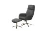 Picture of ATTWOOD Accent Chair With Ottoman (Dark Grey)