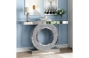 Picture of NARA 47" Console Table with Round Wall Mirror (Silver)
