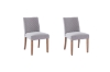 Picture of IVAN Fabric Dining Chair with Walnut Rubber Wood Legs - Each