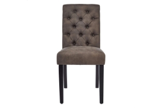 Picture of RYKER Fabric Dining Chair with Black Rubber Wood Legs  - Each