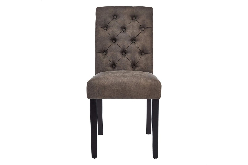 Picture of RYKER Fabric Dining Chair with Black Rubber Wood Legs  - Each