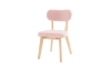 Picture of TALIA Teddy Fabric Dining Chair (Pink)