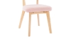 Picture of TALIA Teddy Fabric Dining Chair (Pink)
