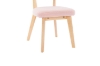 Picture of TALIA Teddy Fabric Dining Chair (Pink) - Each