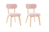 Picture of TALIA Teddy Fabric Dining Chair (Pink) - Each