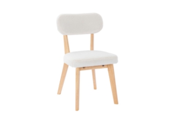 Picture of TALIA Teddy Fabric Dining Chair (White)