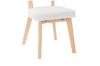 Picture of TALIA Teddy Fabric Dining Chair (White) - 2PC in 1 Carton 