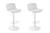 Picture of AIDEN Adjustable Gas Lift Bar Stool (White)