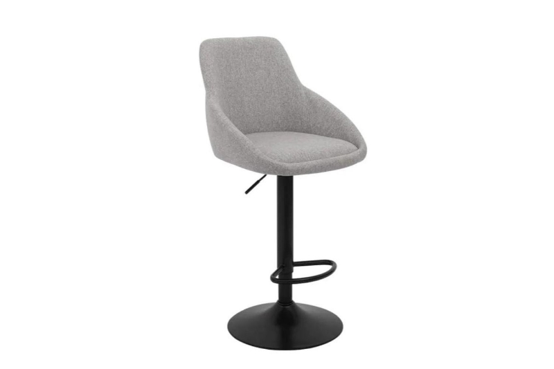 ZACH Height Adjustable Bar Chair (Grey)
