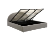 Picture of HOFFMAN Fabric Bed Frame with Gas Lift Storage (Gray) - Eastern King Size 