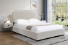 Picture of DOROTHY Fabric Bed Frame in Double/Queen/Eastern King Size (Beige)